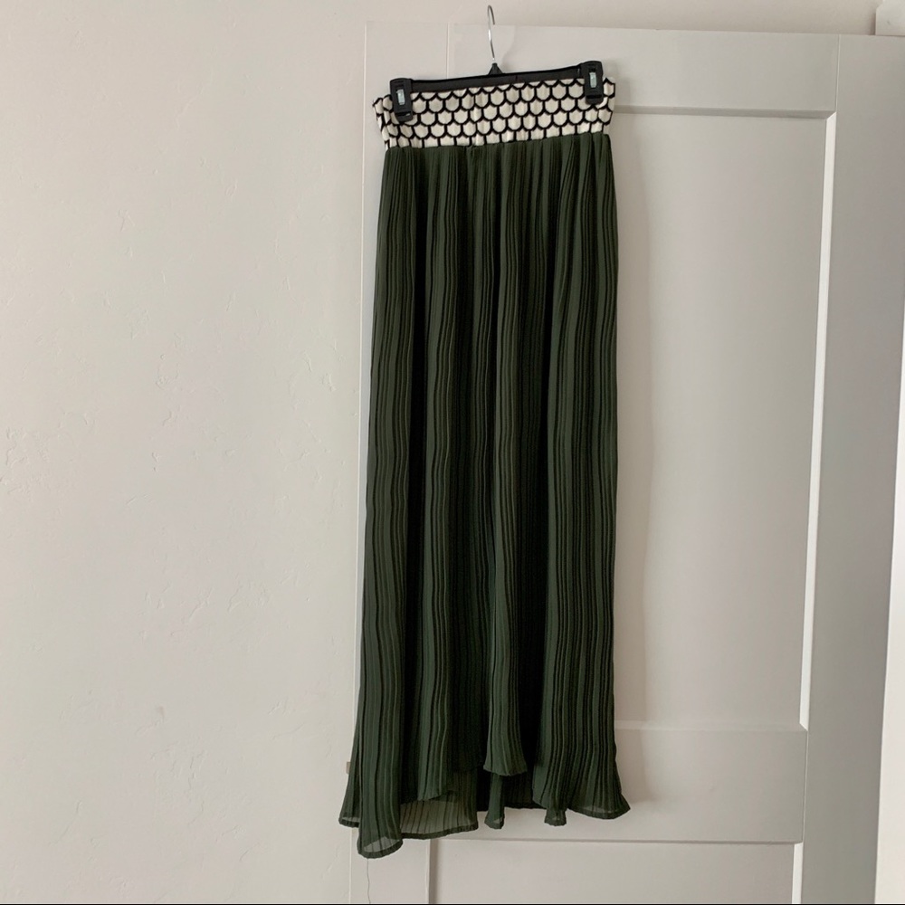 Anthro Olive Green Maxi
